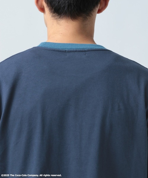 Coca Cola（コカコーラ）の「【Coca-Cola／BAYFLOW】USAコットンリンガー半袖Tシャツ（Tシャツ/カットソー・メンズ・ネイビー/オフホワイト・MEDIUM/LARGE）」の11枚目の写真