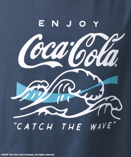 Coca Cola（コカコーラ）の「【Coca-Cola／BAYFLOW】USAコットンリンガー半袖Tシャツ（Tシャツ/カットソー・メンズ・ネイビー/オフホワイト・MEDIUM/LARGE）」の7枚目の写真