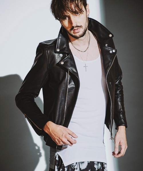 NO ID.（ノーアイディ）の「mta577-ｻｲﾄﾞｽﾘｯﾄﾛﾝｸﾞﾀﾝｸﾄｯﾌﾟ（タンクトップ・メンズ・グレー/ブラック/ホワイト・1/2）」の6枚目の写真