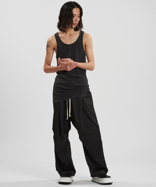 NO ID.（ノーアイディ）の「mta577-ｻｲﾄﾞｽﾘｯﾄﾛﾝｸﾞﾀﾝｸﾄｯﾌﾟ（タンクトップ・メンズ・グレー/ブラック/ホワイト・1/2）」の16枚目の写真