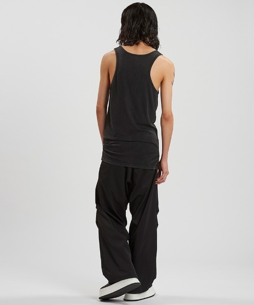 NO ID.（ノーアイディ）の「mta577-ｻｲﾄﾞｽﾘｯﾄﾛﾝｸﾞﾀﾝｸﾄｯﾌﾟ（タンクトップ・メンズ・グレー/ブラック/ホワイト・1/2）」の17枚目の写真