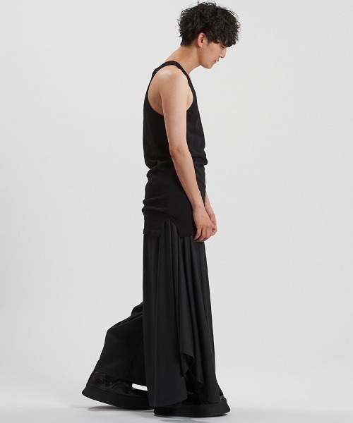 NO ID.（ノーアイディ）の「mta577-ｻｲﾄﾞｽﾘｯﾄﾛﾝｸﾞﾀﾝｸﾄｯﾌﾟ（タンクトップ・メンズ・グレー/ブラック/ホワイト・1/2）」の22枚目の写真