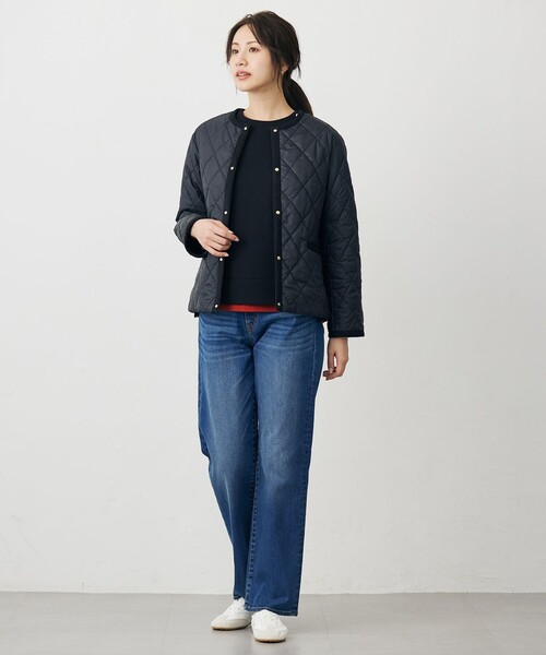 J.PRESS(ジェイプレス)の「ダンボールジャージー プルオーバー(Tシャツ/カットソー・レディース・ライトグレー系/グレー系/ブラック系/オレンジ系・MEDIUM/LARGE)」の9枚目の写真