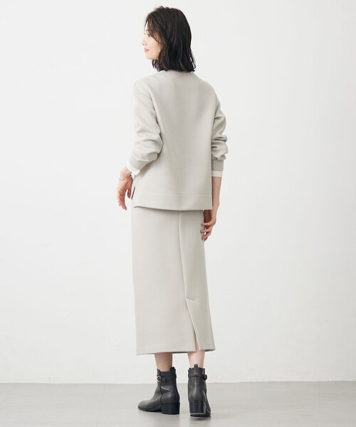 J.PRESS(ジェイプレス)の「ダンボールジャージー プルオーバー(Tシャツ/カットソー・レディース・ライトグレー系/グレー系/ブラック系/オレンジ系・MEDIUM/LARGE)」の12枚目の写真