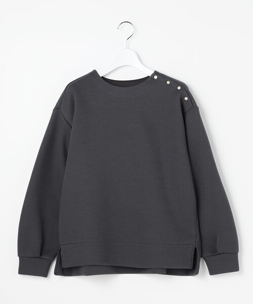 J.PRESS(ジェイプレス)の「ダンボールジャージー プルオーバー(Tシャツ/カットソー・レディース・ライトグレー系/グレー系/ブラック系/オレンジ系・MEDIUM/LARGE)」の18枚目の写真