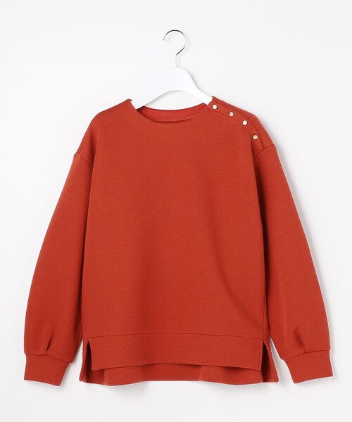 J.PRESS(ジェイプレス)の「ダンボールジャージー プルオーバー(Tシャツ/カットソー・レディース・ライトグレー系/グレー系/ブラック系/オレンジ系・MEDIUM/LARGE)」の20枚目の写真