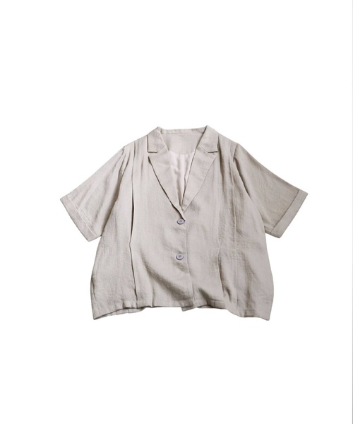 antiqua(アンティカ)の「タックショートスリーブジャケット(その他アウター・レディース・ブラック/ナチュラル・ONESIZE)」の18枚目の写真