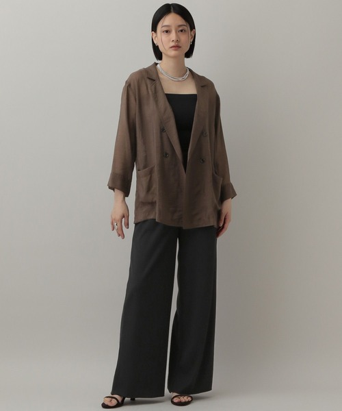 A part by（アパートバイ）の「トタンテレコイージーカットパンツ（その他パンツ・レディース・ライトブラウン/ブラック・FREE）」の3枚目の写真