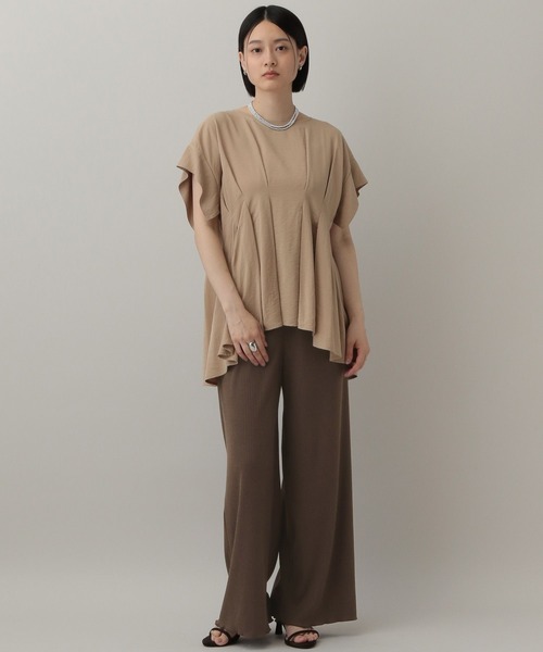 A part by（アパートバイ）の「トタンテレコイージーカットパンツ（その他パンツ・レディース・ライトブラウン/ブラック・FREE）」の10枚目の写真