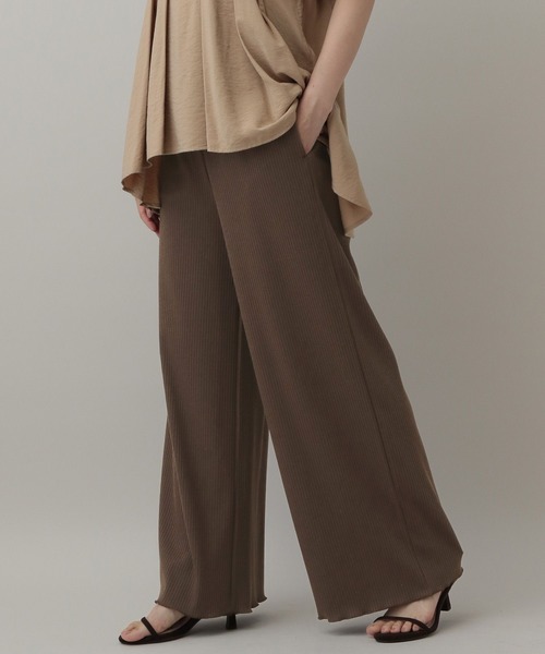 A part by（アパートバイ）の「トタンテレコイージーカットパンツ（その他パンツ・レディース・ライトブラウン/ブラック・FREE）」の14枚目の写真