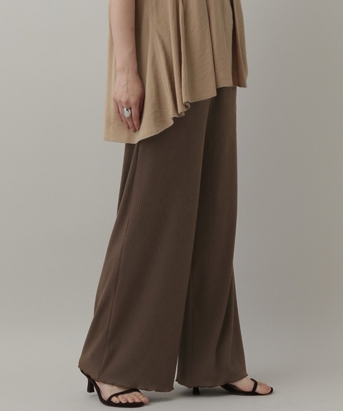 A part by（アパートバイ）の「トタンテレコイージーカットパンツ（その他パンツ・レディース・ライトブラウン/ブラック・FREE）」の15枚目の写真