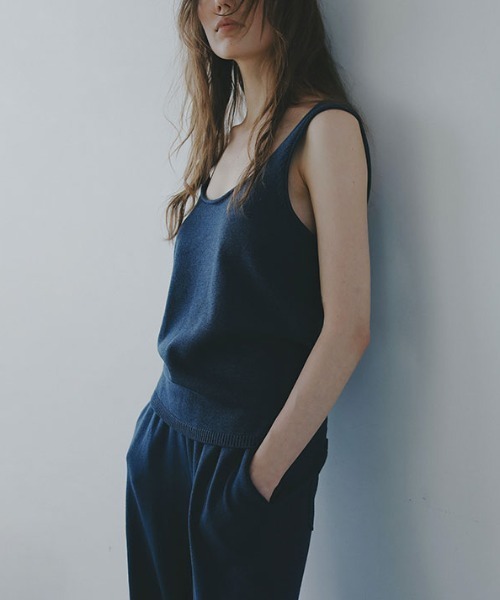 エトレトウキョウ　リリヤーンニットタンクトップ リリヤーンニットタンクトップ（ニット/セーター）｜ETRE TOKYO