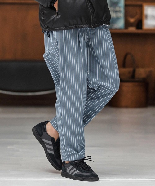 CAMBIO（カンビオ）の「mp13868-ストライプテーパードデニムパンツ（デニムパンツ・メンズ・ブルー/ブラック/ネイビー・S/M/L）」の3枚目の写真