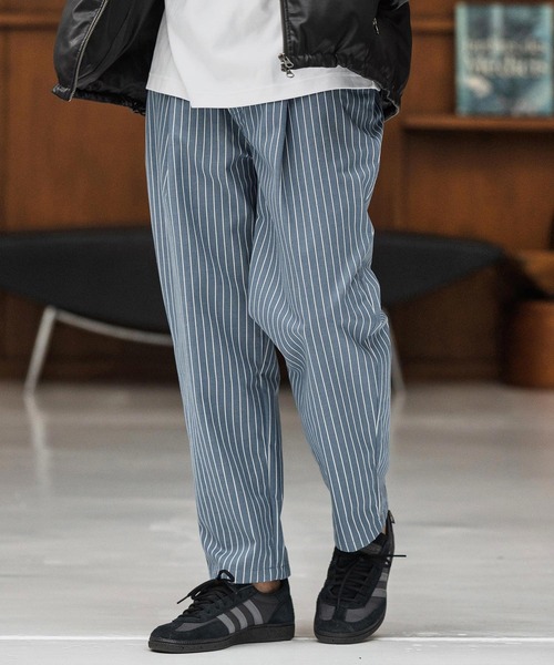 CAMBIO（カンビオ）の「mp13868-ストライプテーパードデニムパンツ（デニムパンツ・メンズ・ブルー/ブラック/ネイビー・S/M/L）」の5枚目の写真