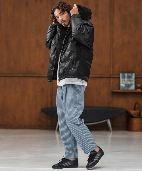 CAMBIO（カンビオ）の「mp13868-ストライプテーパードデニムパンツ（デニムパンツ・メンズ・ブルー/ブラック/ネイビー・S/M/L）」の8枚目の写真