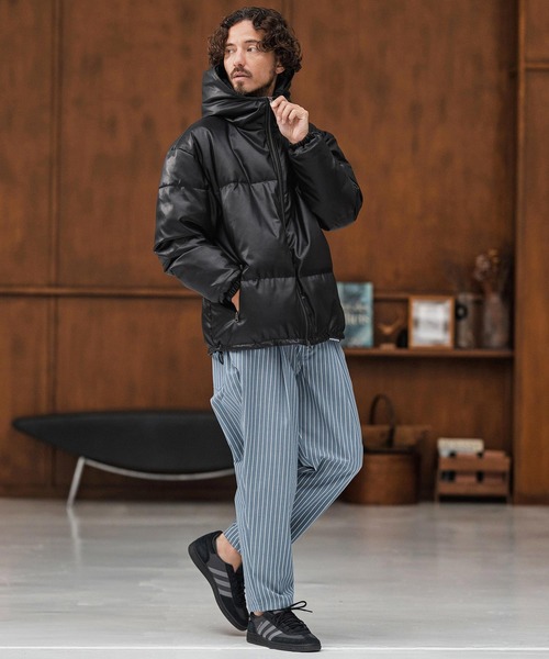 CAMBIO（カンビオ）の「mp13868-ストライプテーパードデニムパンツ（デニムパンツ・メンズ・ブルー/ブラック/ネイビー・S/M/L）」の9枚目の写真