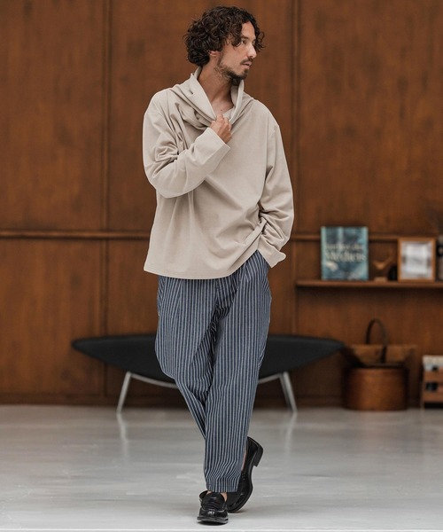 CAMBIO（カンビオ）の「mp13868-ストライプテーパードデニムパンツ（デニムパンツ・メンズ・ブルー/ブラック/ネイビー・S/M/L）」の13枚目の写真