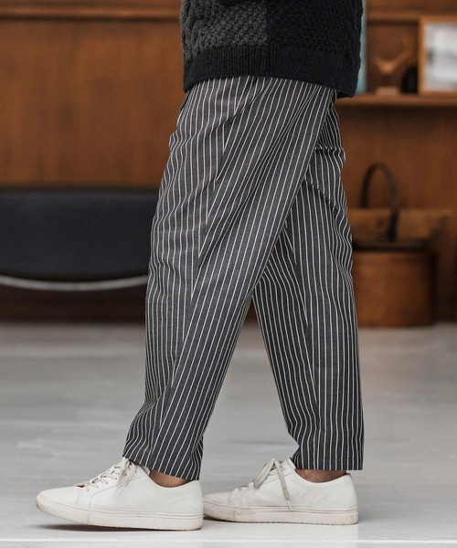 CAMBIO（カンビオ）の「mp13868-ストライプテーパードデニムパンツ（デニムパンツ・メンズ・ブルー/ブラック/ネイビー・S/M/L）」の19枚目の写真