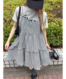 WC | リボンティアードミニキャミワンピース(ワンピース)