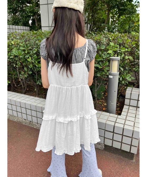 bubbles ティアードリボンキャミワンピース BUBBLES ティアードリボンキャミワンピース Mサイズ BUBBLES
