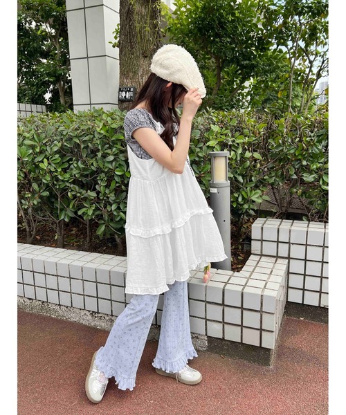 WC(ダブル シー)の「リボンティアードミニキャミワンピース(ワンピース・レディース・グリーン/レッド/ホワイト・FREE)」の12枚目の写真