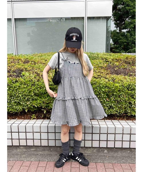 WC(ダブル シー)の「リボンティアードミニキャミワンピース(ワンピース・レディース・グリーン/レッド/ホワイト・FREE)」の21枚目の写真