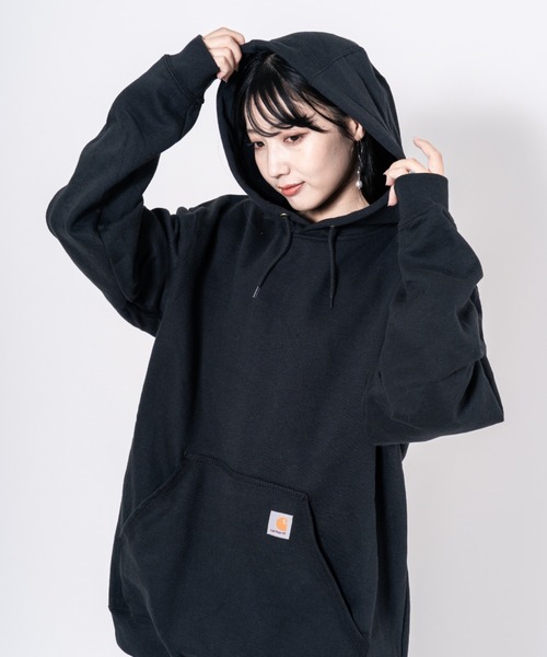Carhartt(カーハート)の「【CARHARTT】フーディ スウェット パーカー 裏起毛 大きめ(パーカー・メンズ・ネイビー/ブラック/グレー/チャコールグレー・M/S/XL/L)」の1枚目の写真