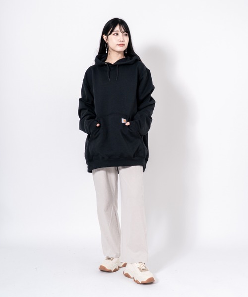 Carhartt(カーハート)の「【CARHARTT】フーディ スウェット パーカー 裏起毛 大きめ(パーカー・メンズ・ネイビー/ブラック/グレー/チャコールグレー・M/S/XL/L)」の11枚目の写真