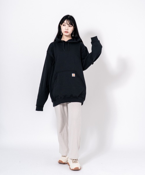 Carhartt(カーハート)の「【CARHARTT】フーディ スウェット パーカー 裏起毛 大きめ(パーカー・メンズ・ネイビー/ブラック/グレー/チャコールグレー・M/S/XL/L)」の12枚目の写真