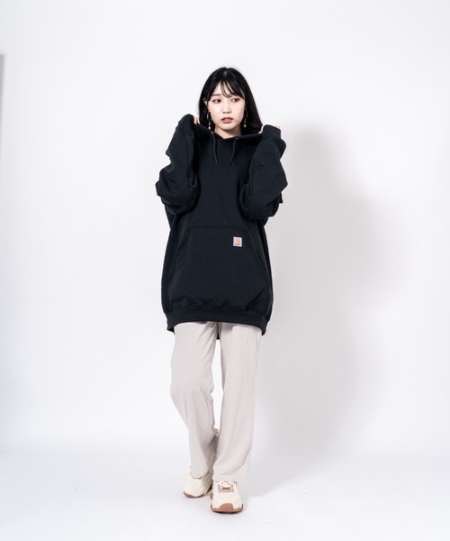 Carhartt(カーハート)の「【CARHARTT】フーディ スウェット パーカー 裏起毛 大きめ(パーカー・メンズ・ネイビー/ブラック/グレー/チャコールグレー・M/S/XL/L)」の13枚目の写真