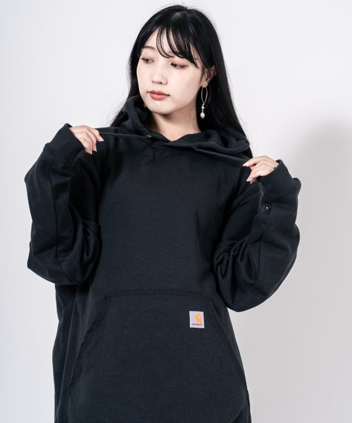 Carhartt(カーハート)の「【CARHARTT】フーディ スウェット パーカー 裏起毛 大きめ(パーカー・メンズ・ネイビー/ブラック/グレー/チャコールグレー・M/S/XL/L)」の6枚目の写真