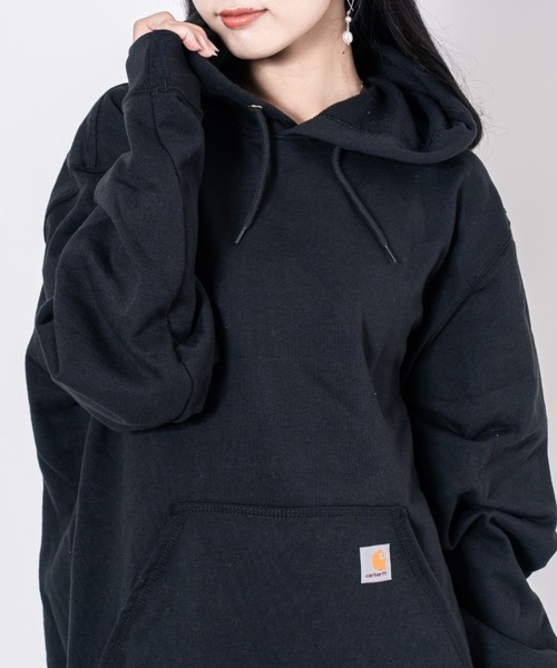 Carhartt(カーハート)の「【CARHARTT】フーディ スウェット パーカー 裏起毛 大きめ(パーカー・メンズ・ネイビー/ブラック/グレー/チャコールグレー・M/S/XL/L)」の7枚目の写真