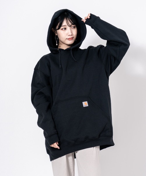 Carhartt(カーハート)の「【CARHARTT】フーディ スウェット パーカー 裏起毛 大きめ(パーカー・メンズ・ネイビー/ブラック/グレー/チャコールグレー・M/S/XL/L)」の8枚目の写真