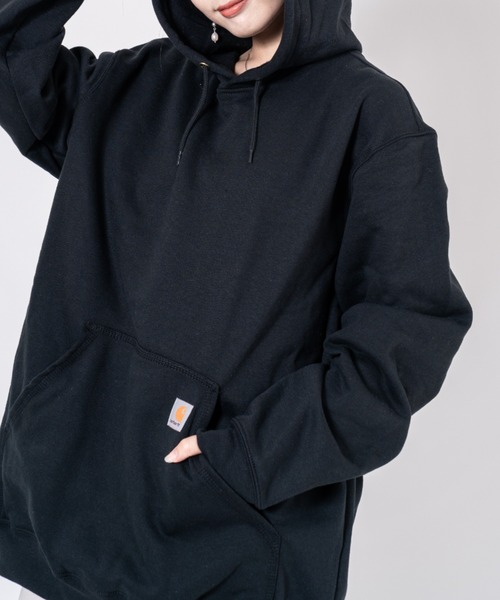 Carhartt(カーハート)の「【CARHARTT】フーディ スウェット パーカー 裏起毛 大きめ(パーカー・メンズ・ネイビー/ブラック/グレー/チャコールグレー・M/S/XL/L)」の9枚目の写真