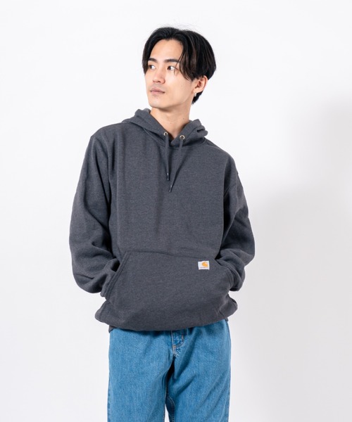 Carhartt(カーハート)の「【CARHARTT】フーディ スウェット パーカー 裏起毛 大きめ(パーカー・メンズ・ネイビー/ブラック/グレー/チャコールグレー・M/S/XL/L)」の15枚目の写真