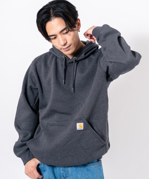 Carhartt(カーハート)の「【CARHARTT】フーディ スウェット パーカー 裏起毛 大きめ(パーカー・メンズ・ネイビー/ブラック/グレー/チャコールグレー・M/S/XL/L)」の19枚目の写真