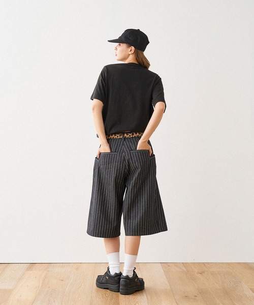 WISH FOR EVER（ウィッシュフォーエバー）の「DRAW CODE 3WAY HENRY NECK T / ドローコード3WAYヘンリーネックT（Tシャツ/カットソー・メンズ・ブラック/ネイビー/オフホワイト/グレー・LARGE/MEDIUM/SMALL）」の6枚目の写真