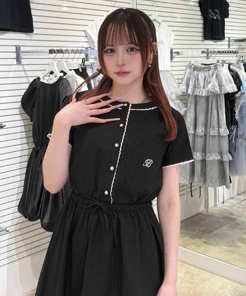 フェアリーズピクレベセット ピコレースストライプワンピース（ワンピース）｜FickleBebe