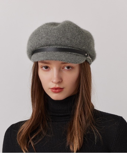 Chapeau d' O（シャポードオー）の「Chapeau d' O  RaBasque Bit Casquette / シャポードオー（キャスケット・レディース・ライトベージュ/グレー/ブラウン・M/57.5cm）」の5枚目の写真