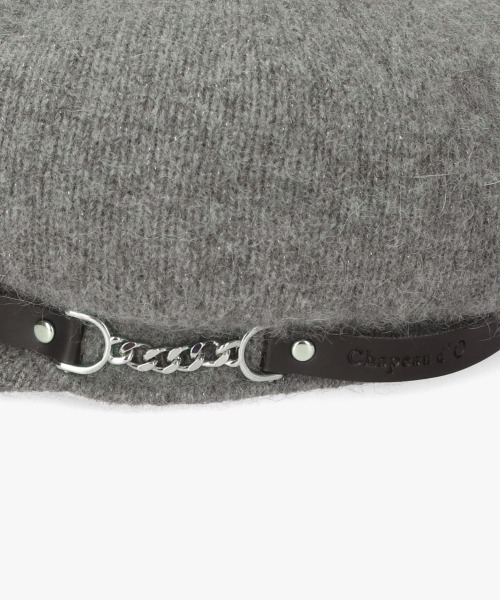 Chapeau d' O（シャポードオー）の「Chapeau d' O  RaBasque Bit Casquette / シャポードオー（キャスケット・レディース・ライトベージュ/グレー/ブラウン・M/57.5cm）」の14枚目の写真