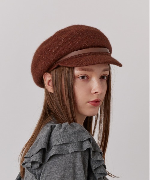 Chapeau d' O（シャポードオー）の「Chapeau d' O  RaBasque Bit Casquette / シャポードオー（キャスケット・レディース・ライトベージュ/グレー/ブラウン・M/57.5cm）」の22枚目の写真