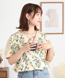 tシャツ EMAGO 花ジャガードプルオーバー レディース EMAGO 花ｼﾞｬｶﾞｰﾄﾞﾌﾟﾙｵｰﾊﾞｰ（Tシャツ/カットソー）｜Emago（イマゴ）