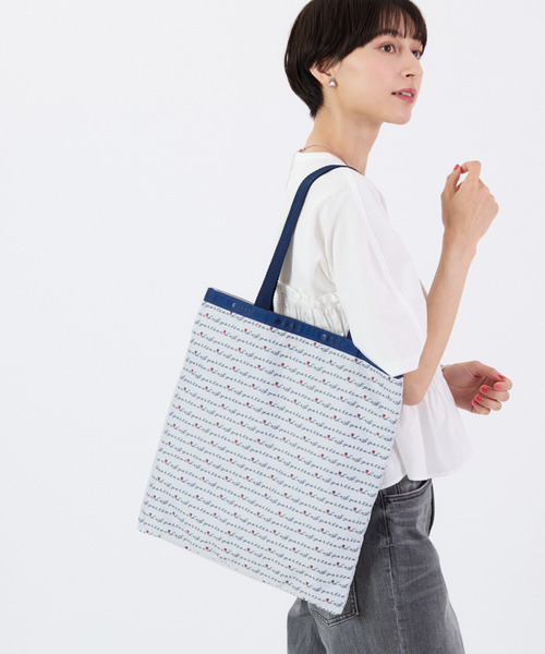LARGE EMERALD TOTE マリンロゴボーダー