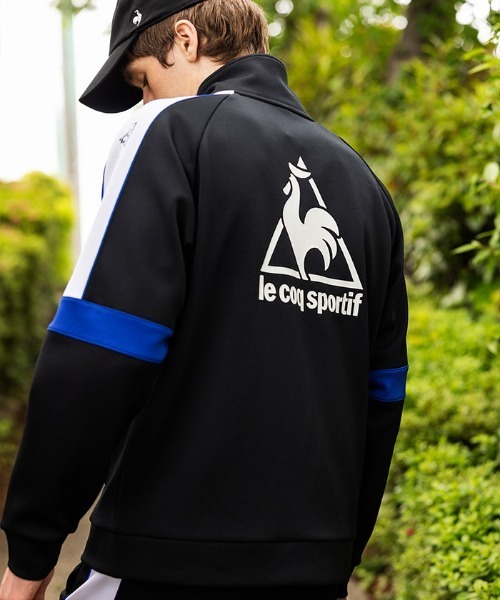 le coq sportif（ルコックスポルティフ）の「【ルコックスポルティフ】吸汗/ストレッチ/UVカットヘランカヴィンテージカノコジャージジャケット（ジャージ・メンズ・ブルー/ブラック/ホワイト・XL/M/L）」の4枚目の写真
