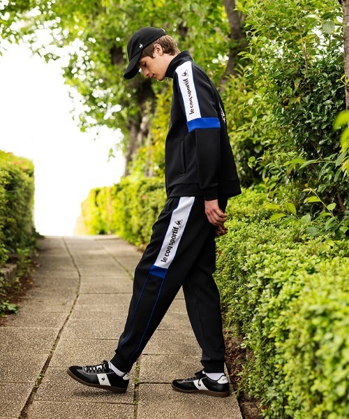 le coq sportif（ルコックスポルティフ）の「【ルコックスポルティフ】吸汗/ストレッチ/UVカットヘランカヴィンテージカノコジャージジャケット（ジャージ・メンズ・ブルー/ブラック/ホワイト・XL/M/L）」の5枚目の写真