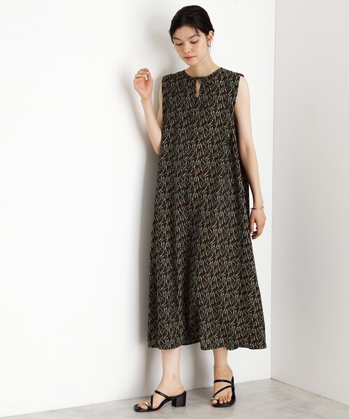 THE SHOP TK (ザ ショップ ティーケー )の「ショルダータックワンピース【洗える】(ワンピース・レディース・イエロー系/ダークブラウン系・13/12)」の1枚目の写真