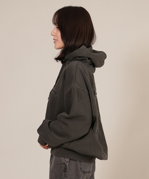THRASHER(スラッシャー)の「THRASHER/スラッシャー スウェットパーカー フーディー 254TH2PK060(パーカー・レディース・グレー/ピンク/ブラック・M/L)」の12枚目の写真