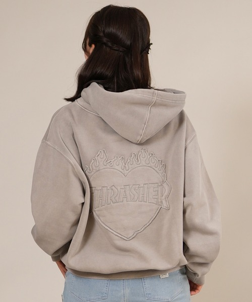 THRASHER(スラッシャー)の「THRASHER/スラッシャー スウェットパーカー フーディー 254TH2PK060(パーカー・レディース・グレー/ピンク/ブラック・M/L)」の19枚目の写真