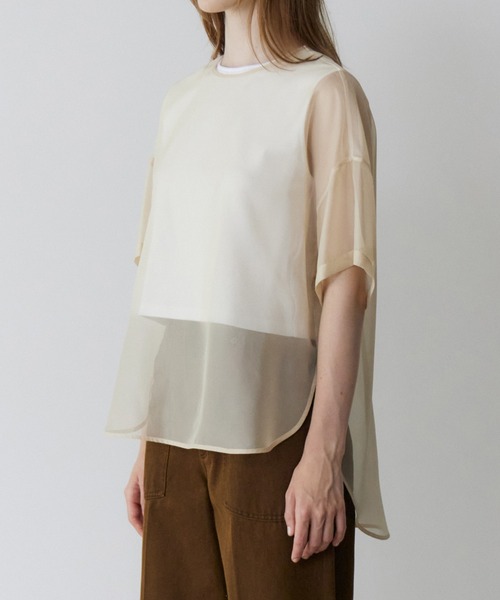 美品 ルシェルブルー☆ブラウス LE CIEL BLEU（ルシェルブルー）の「Big Collar Blouse（シャツ