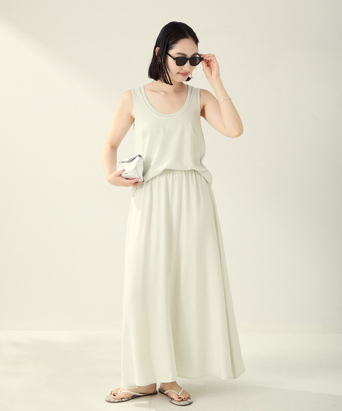 plage(プラージュ)の「ASHER / アッシャー Estelle タンク(タンクトップ・レディース・モカ/ライトグリーン・FREE)」の11枚目の写真